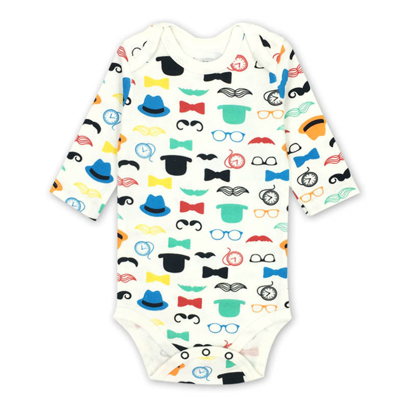 Newborn Baby Girl Boy Clothes 0-24 Months Long Sleeve 100%cotton Cute Cartoon Print Autumn Infant Romper