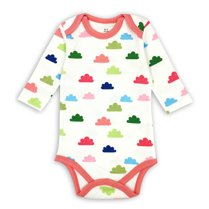 Newborn Baby Girl Boy Clothes 0-24 Months Long Sleeve 100%cotton Cute Cartoon Print Autumn Infant Romper