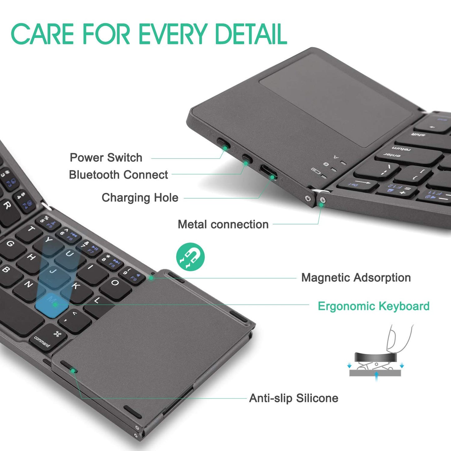 Bluetooth Foldable Keyboard