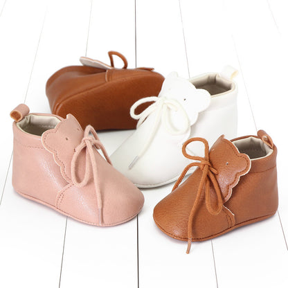 Cozy Teddy Bear Soft Sole Baby Shoes