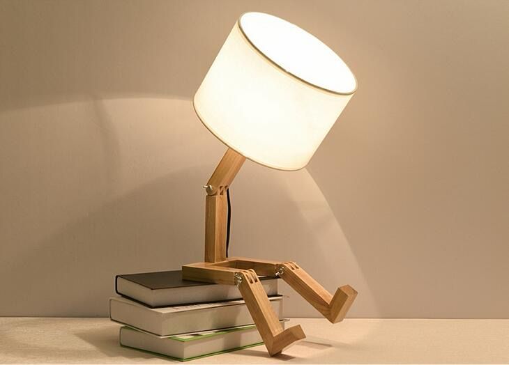 Humanoid Japanese style personalized table lamp